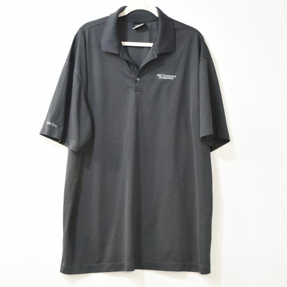 Nike DriFit Men Gray Golf Polo Shirt Logo Active Solid Pullover Short Sleeve XXL - Picture 1 of 4